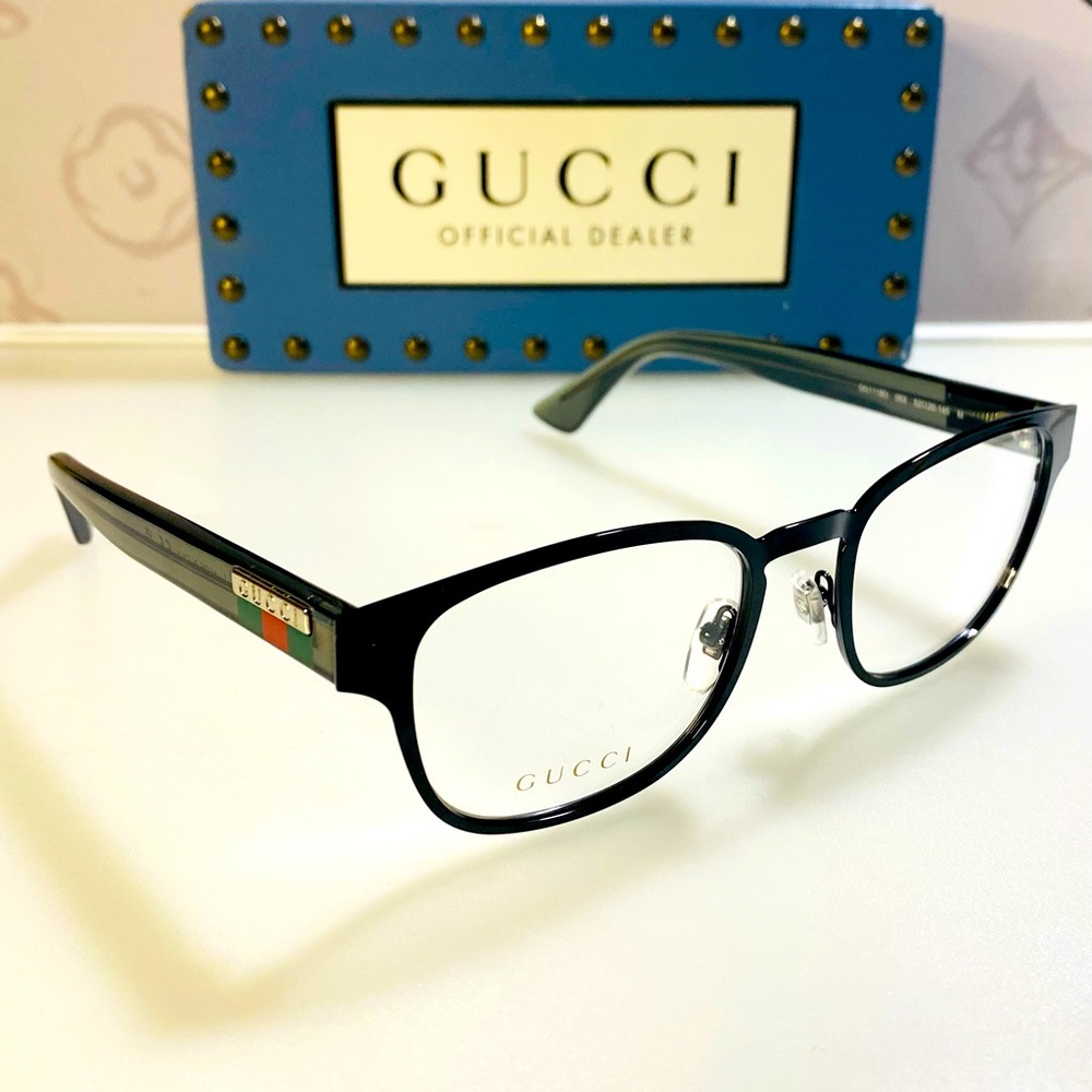 New Gucci Demo Square Men's Fashion Optical Eyeglasses
GG1118O 003 52